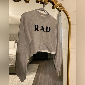 Rad crop sweatshirt